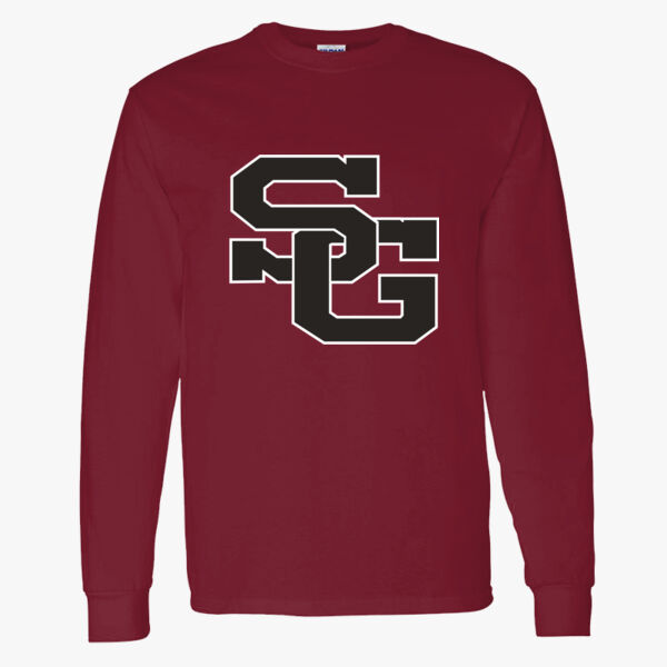 100% Heavyweight Cotton Long Sleeve T Shirt:   SG on Front and TARTAN RUMBLE on Back Thumbnail